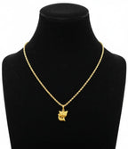 18k Gold Kitty Necklace