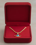 18k Gold Plain Amulet Necklace