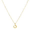 18K Real Gold Nail Necklace