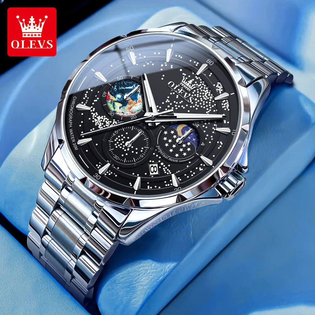 OLEVS 5538 Steel Strap Men's Watch