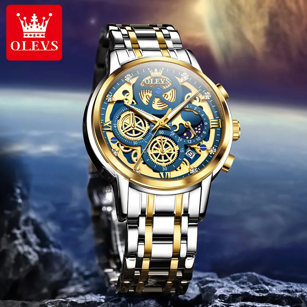 OLEVS 9947 Stainless Steel Men's Watch