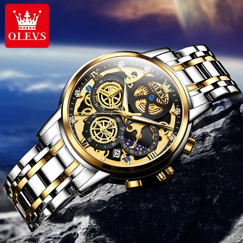 OLEVS 9947 Stainless Steel Men's Watch