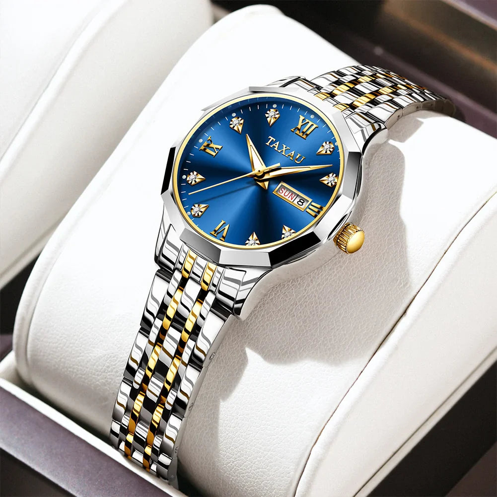 OLEVS Fashion Golden Watch for Women